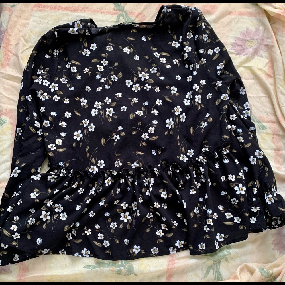 shein ruffle dress top worn twice